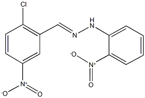 2-chloro-5-nitrobenzaldehyde {2-nitrophenyl}hydrazone 结构式