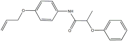 N-[4-(allyloxy)phenyl]-2-phenoxypropanamide 结构式