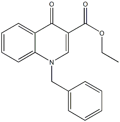 ethyl 1-benzyl-4-oxo-1,4-dihydro-3-quinolinecarboxylate 结构式