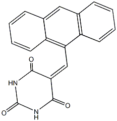 5-(9-anthrylmethylene)-2,4,6(1H,3H,5H)-pyrimidinetrione 结构式
