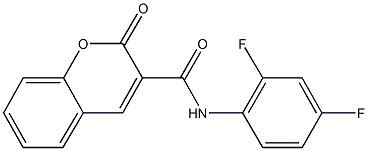 N-(2,4-difluorophenyl)-2-oxo-2H-chromene-3-carboxamide 结构式
