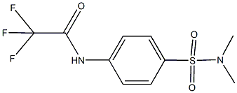 N-{4-[(dimethylamino)sulfonyl]phenyl}-2,2,2-trifluoroacetamide 结构式