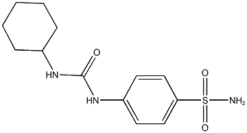 4-{[(cyclohexylamino)carbonyl]amino}benzenesulfonamide 结构式
