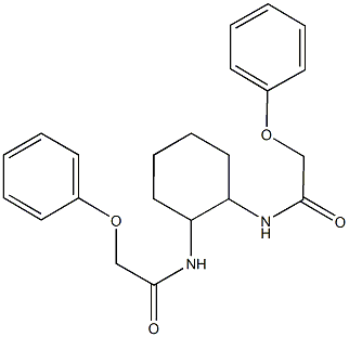 2-phenoxy-N-{2-[(phenoxyacetyl)amino]cyclohexyl}acetamide 结构式