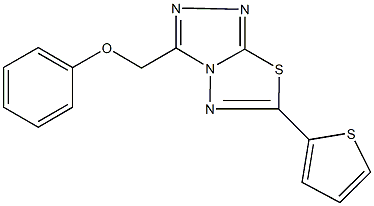 phenyl [6-(2-thienyl)[1,2,4]triazolo[3,4-b][1,3,4]thiadiazol-3-yl]methyl ether 结构式