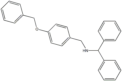 N-benzhydryl-N-[4-(benzyloxy)benzyl]amine 结构式