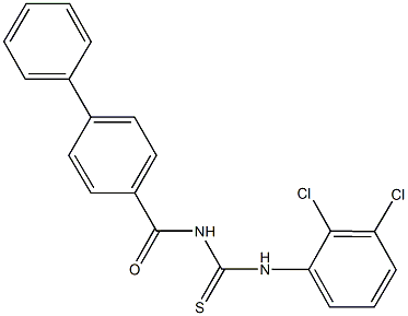 N-([1,1'-biphenyl]-4-ylcarbonyl)-N'-(2,3-dichlorophenyl)thiourea 结构式