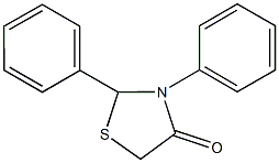 2,3-diphenyl-1,3-thiazolidin-4-one 结构式