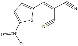 2-({5-nitrothien-2-yl}methylene)malononitrile 结构式