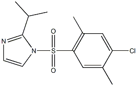 1-[(4-chloro-2,5-dimethylphenyl)sulfonyl]-2-isopropyl-1H-imidazole 结构式