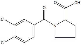 1-(3,4-dichlorobenzoyl)proline 结构式