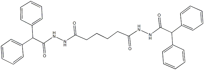 N'-{6-[2-(diphenylacetyl)hydrazino]-6-oxohexanoyl}-2,2-diphenylacetohydrazide 结构式