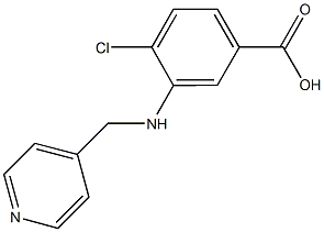 4-chloro-3-[(4-pyridinylmethyl)amino]benzoic acid 结构式