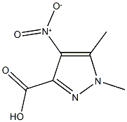 4-nitro-1,5-dimethyl-1H-pyrazole-3-carboxylic acid 结构式