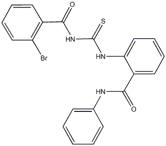 2-({[(2-bromobenzoyl)amino]carbothioyl}amino)-N-phenylbenzamide 结构式