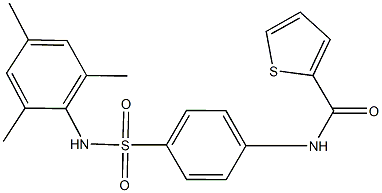 N-{4-[(mesitylamino)sulfonyl]phenyl}thiophene-2-carboxamide 结构式