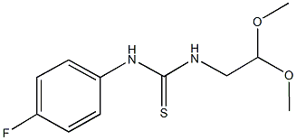 N-(2,2-dimethoxyethyl)-N'-(4-fluorophenyl)thiourea 结构式