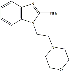 1-[2-(4-morpholinyl)ethyl]-1H-benzimidazol-2-amine 结构式