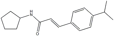 N-cyclopentyl-3-(4-isopropylphenyl)acrylamide 结构式