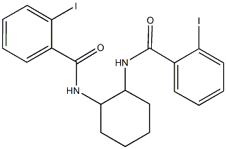 2-iodo-N-{2-[(2-iodobenzoyl)amino]cyclohexyl}benzamide 结构式