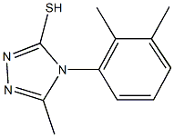 4-(2,3-dimethylphenyl)-5-methyl-4H-1,2,4-triazol-3-yl hydrosulfide 结构式