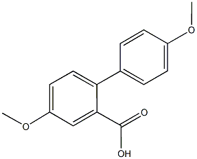 4,4'-dimethoxy[1,1'-biphenyl]-2-carboxylic acid 结构式