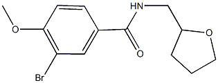 3-bromo-4-methoxy-N-(tetrahydrofuran-2-ylmethyl)benzamide 结构式