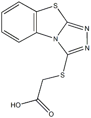 ([1,2,4]triazolo[3,4-b][1,3]benzothiazol-3-ylsulfanyl)acetic acid 结构式