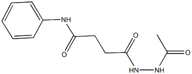 4-(2-acetylhydrazino)-4-oxo-N-phenylbutanamide 结构式