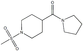 1-(methylsulfonyl)-4-(1-pyrrolidinylcarbonyl)piperidine 结构式