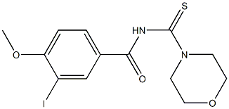 3-iodo-4-methoxy-N-(4-morpholinylcarbothioyl)benzamide 结构式