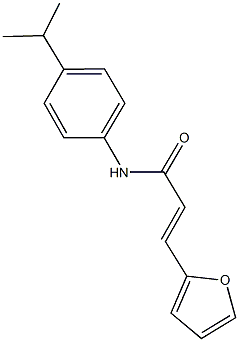 3-(2-furyl)-N-(4-isopropylphenyl)acrylamide 结构式