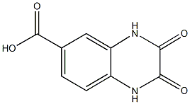 2,3-dihydroxy-6-quinoxalinecarboxylic acid 结构式