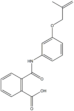 2-({3-[(2-methyl-2-propenyl)oxy]anilino}carbonyl)benzoic acid 结构式