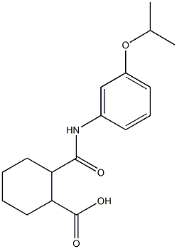 2-[(3-isopropoxyanilino)carbonyl]cyclohexanecarboxylic acid 结构式