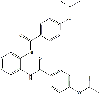 4-isopropoxy-N-{2-[(4-isopropoxybenzoyl)amino]phenyl}benzamide 结构式