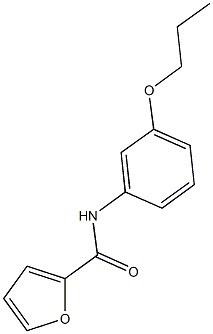 N-(3-propoxyphenyl)-2-furamide 结构式