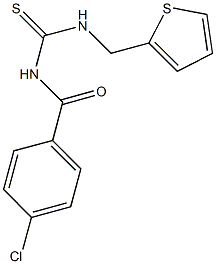 N-(4-chlorobenzoyl)-N'-(2-thienylmethyl)thiourea 结构式