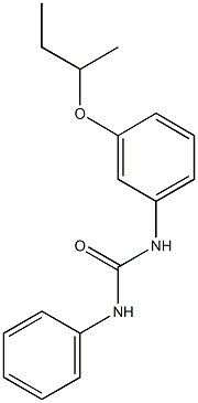 N-[3-(sec-butoxy)phenyl]-N'-phenylurea 结构式