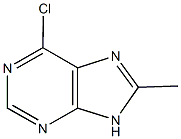 6-chloro-8-methyl-9H-purine 结构式