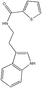 N-[2-(1H-indol-3-yl)ethyl]-2-thiophenecarboxamide 结构式