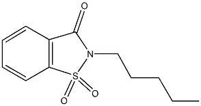 2-pentyl-1,2-benzisothiazol-3(2H)-one 1,1-dioxide 结构式