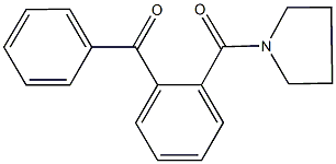 phenyl[2-(pyrrolidin-1-ylcarbonyl)phenyl]methanone 结构式