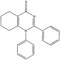 1,2-diphenyl-5,6,7,8-tetrahydro-4(1H)-quinazolinethione 结构式