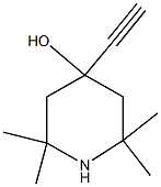 4-ethynyl-2,2,6,6-tetramethyl-4-piperidinol 结构式
