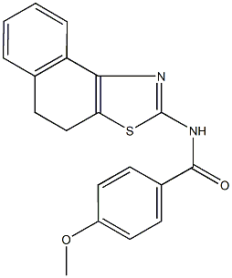 N-(4,5-dihydronaphtho[1,2-d][1,3]thiazol-2-yl)-4-methoxybenzamide 结构式