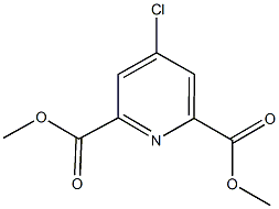 dimethyl 4-chloro-2,6-pyridinedicarboxylate 结构式