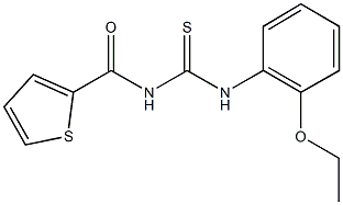 N-(2-ethoxyphenyl)-N'-(2-thienylcarbonyl)thiourea 结构式