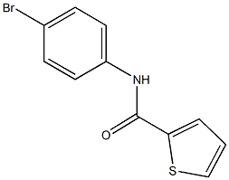 N-(4-bromophenyl)-2-thiophenecarboxamide 结构式