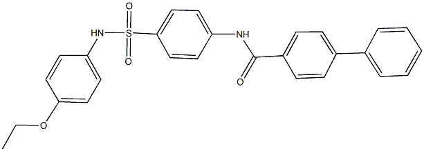 N-{4-[(4-ethoxyanilino)sulfonyl]phenyl}[1,1'-biphenyl]-4-carboxamide 结构式